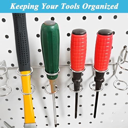 Ldxdru 8Pcs Pegboard Screwdriver Holders, Stainless Steel Pegboard Pliers Holders thumb #2