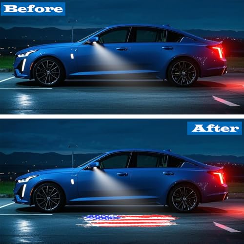 2 Pcs Luz LED Proyector en Piso para Puerta Cadillac miniatura 2