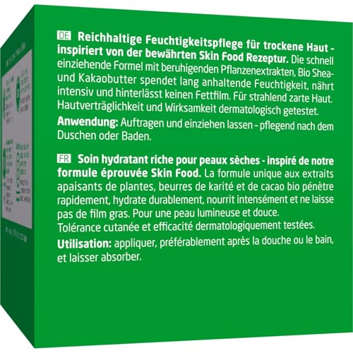 WELEDA Bio Skin Food Body Butter - vegane Naturkosmetik Körperbutter mit Sheabutter & Kakaobutter. Unisex Körperpflege Creme für Frauen & Männer zur Hautpflege von trockener & rauer Haut (1x 150ml)