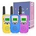 Walkie Talkie para Niños, NATRKE Walkie Talkie Niños 8 Canales LCD Pantalla con Linterna y Función VOX Bloqueo de Teclado, Larga Distancia 3KM, Juguetes Regalos para Niños o Niñas de 3 a12 Años, 3pcs