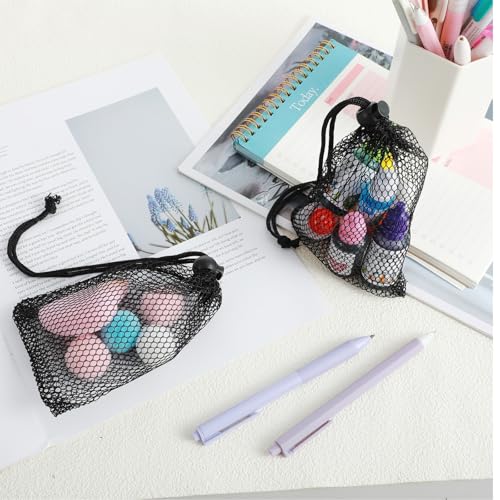 10Pcs Small Mesh Bags, 8x6 inch Drawstring Black Bag, Mini Nylon Net Bags with Drawstrings, Sports Equipment Small Gym Bag for Football, Golf Stuff Balls4