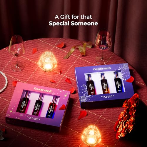 Image of Fastrack Perfume Gift Set for Men - Ease, Night Out & Rush (3 x 20ml) - Rakhi Special for Brother