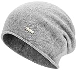 HAMUNI Mütze Damen Herren Australische 100% Wolle - Leichte Slouch Beanie Mütze, Atmungsaktiv Chemo Mütze für 3-Saison (Frühling/Herbst/Winter)