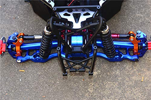 GPM LOSI-1/10 Rock Rey LOS03009T1/T2 Aluminum Front C HUBS -4PC Set (Blue)