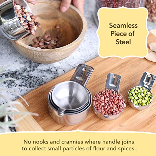 Simply Gourmet Stainless Steel Measuring Cups - Measuring Cup Set For Cooking & Baking, Set Of 7. #TOP4