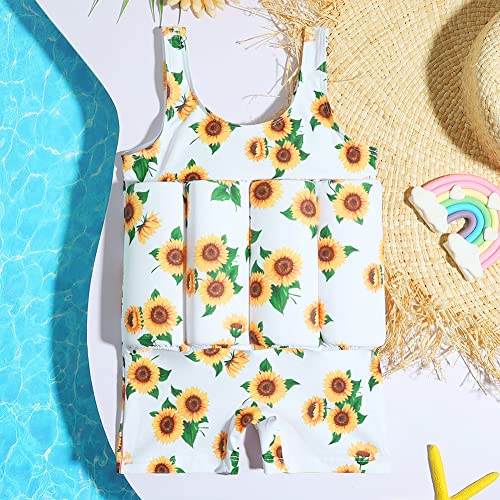 Image of Kids Float Swimsuit Buoyancy Sticks for Baby Boys Girls One Piece Floating Swim Vest Training Aid Swimwear