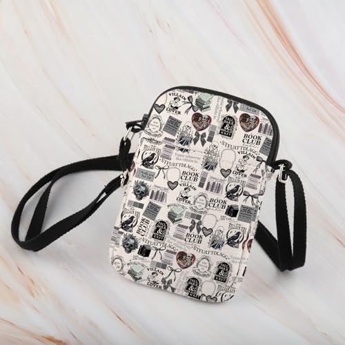 WCGXKO Morally Grey Reader Gift Sumt Book Club Gift Dark Romance Book Crossbody Bag Bookish Reading Lover Gift3