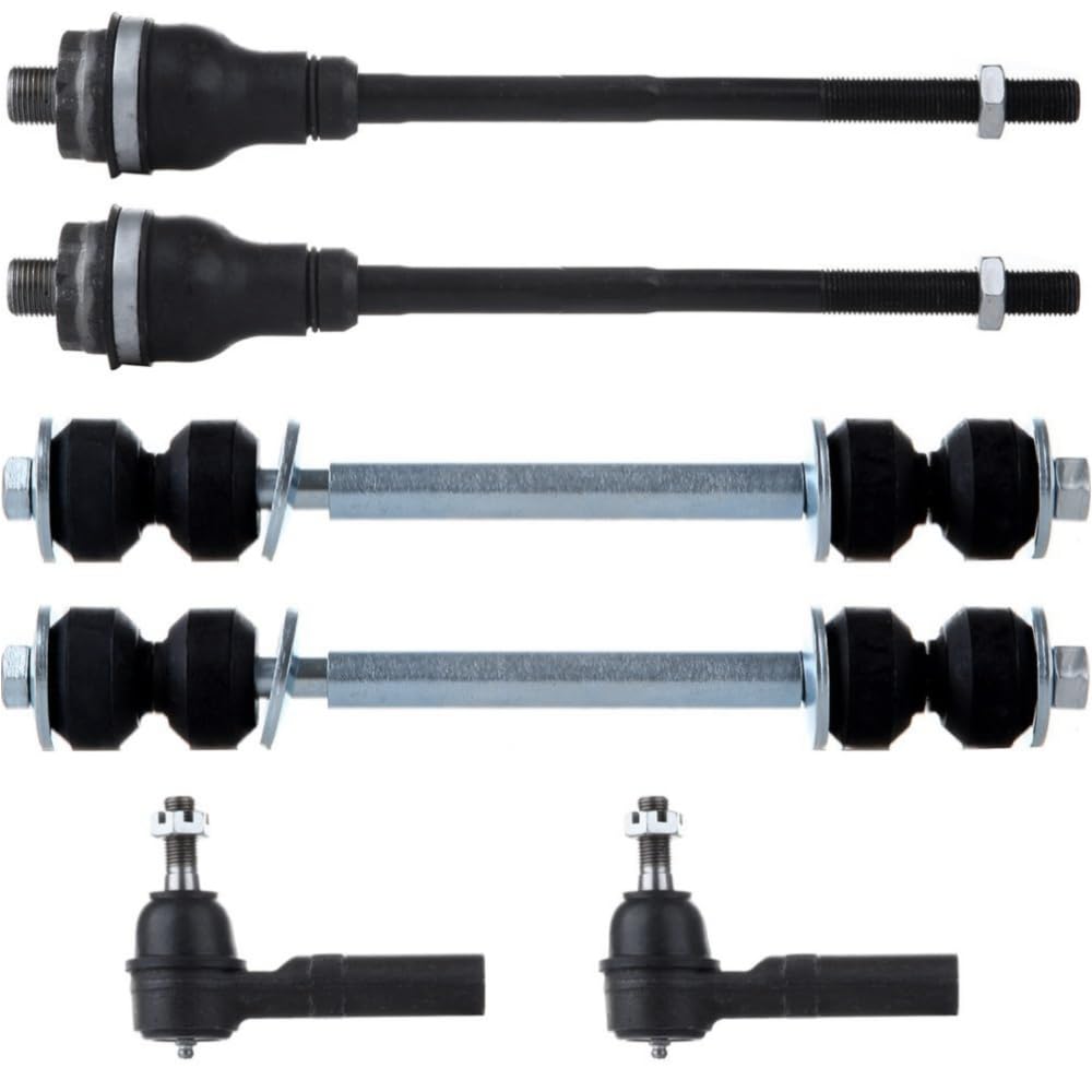 Sway Bar Linkage Steering Tie Rod End Outer Front Inner Side Alloy Steel Coated H2 EC82436401 ES34882x K80631,Easy to install,Free return