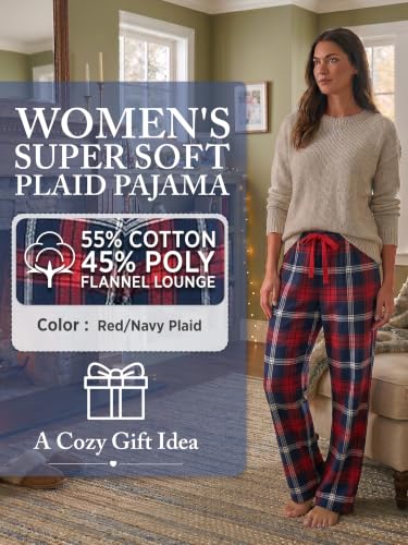 Image of Ashford & Brooks Women's Super Soft Flannel Plaid Pajama Sleep Pants