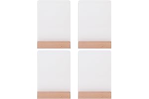 PYD Life Acrylic Photo Frames Night Light Blanks 4 Pack with Stand