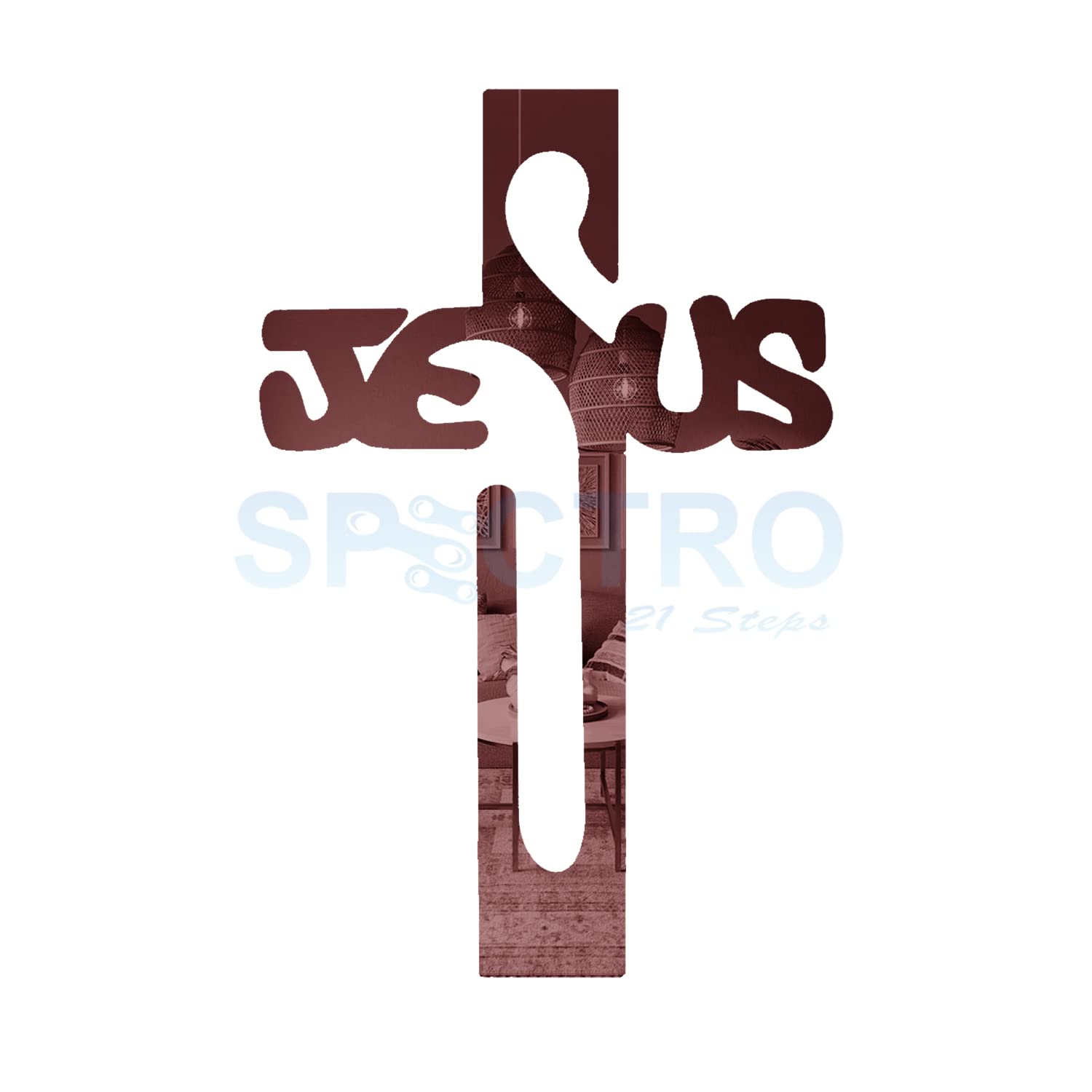 Spectro Jesus Cross (Pack of 1), Mirror Stickers for Wall, Acrylic Mirror Wall Decor Sticker, 3D Wall Mirror Stickers, Wall Stickers for Hall Room, Bed Room, Kitchen. Color : Copper (B0BSCG2PY9) Amazon Price History, Amazon Price Tracker