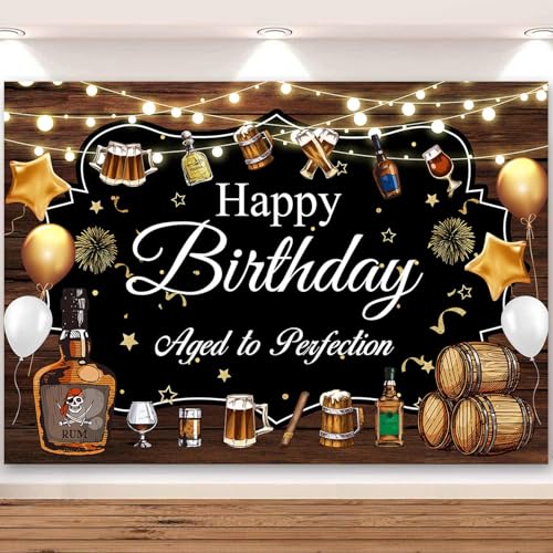 Decoración para fiesta de cumpleaños con fondo de cerveza 7x5ft miniatura 1