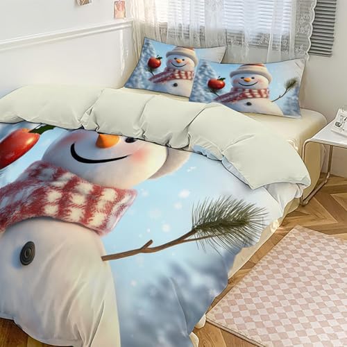 Housse de couette 240x260cm imprimé 3D avec fermeture éclair invisible