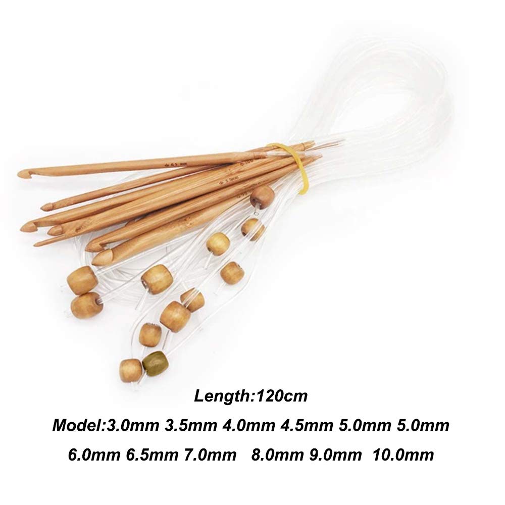 Crochet Tunisien Avec Cable,Ensemble De Crochets Avec Câble,Ensemble De