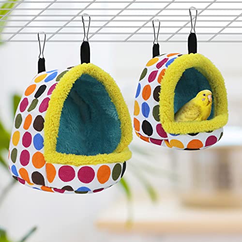 Litewoo Bird Hanging Hammock Winter Warm Parrot Nest House Bed Plush Snuggle Pet Cave Hammock Toy For Conure Lovebird Budgie Parakeet Cockatiel Cage Accessory thumb #4