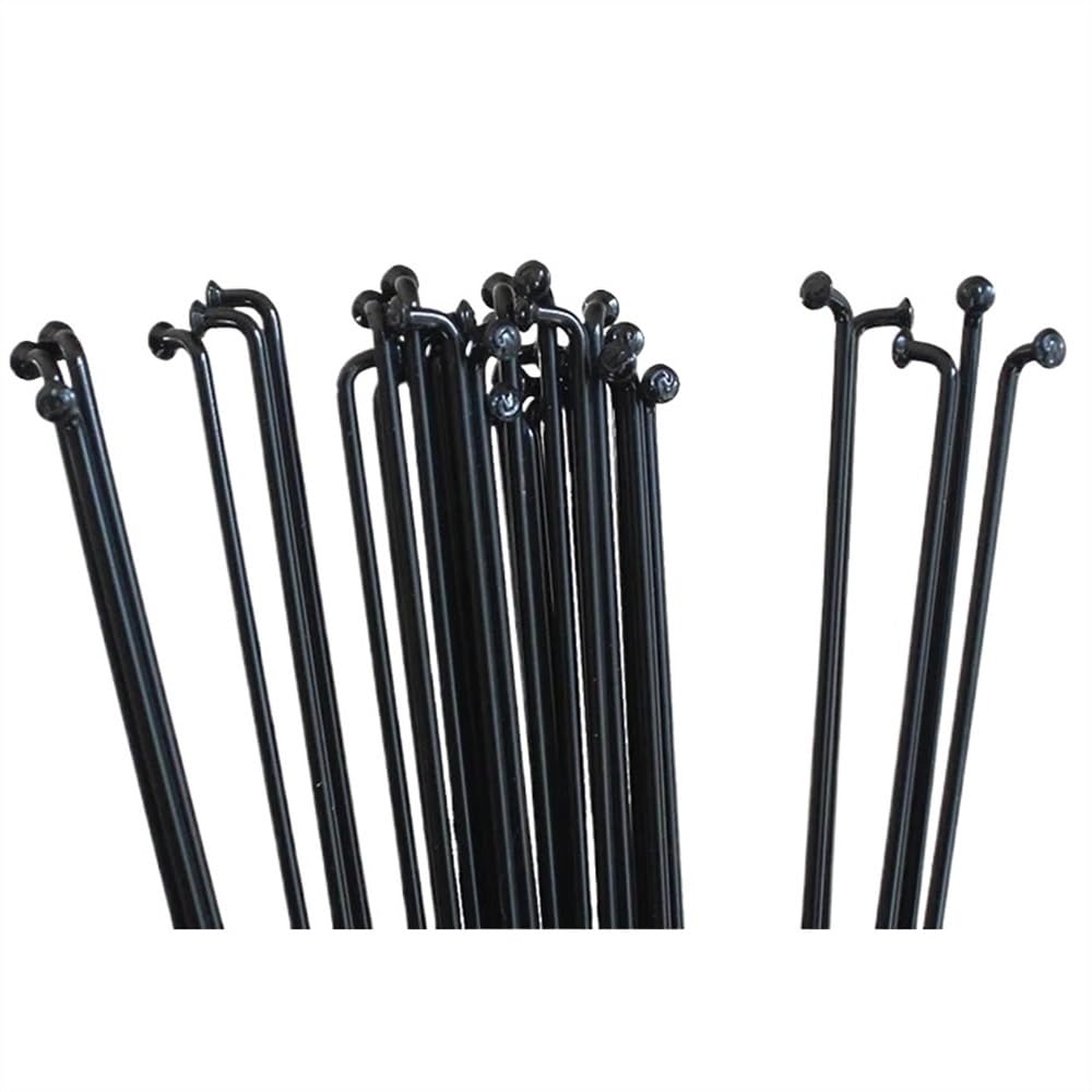 36 radios de alta resistencia para bicicleta de montaña/carretera 14G, color negro, para radios de acero de 170 mm a 300 mm