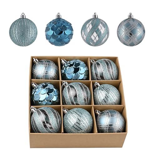Valery Madelyn Christmas Ornaments Tree Decorations Set, 9ct Ligh...