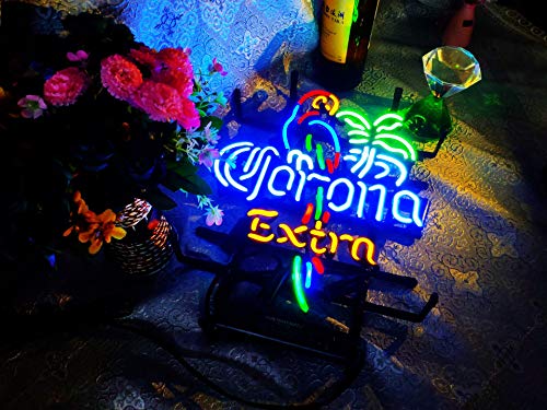 GenericDEFGHIJ XPGOODUSA- Parrot Extra Neon Sign-17”×13” for Home Bedroom Garage Decor Wall Light, Striking Neon Sign for Bar Pub Hotel Man Cave Recreationa