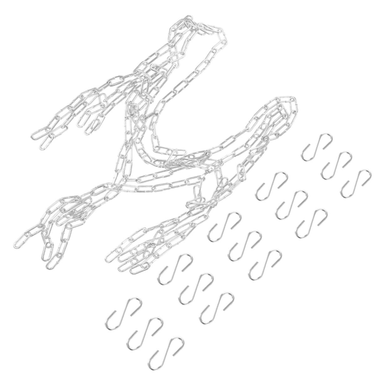 Yardwe Basketball Training Net Metal Basketball Net Chain Hoop Easy Installation