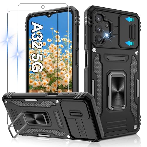 Coque Samsung A32 5G antichoc Jshru avec protection caméra et écran noir