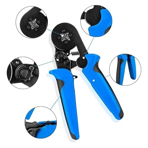Kit 4x1 Eletricista Master - Jogo Chave Fenda + Alicate Crimpar + 1200 Terminias + Alicate Decapador