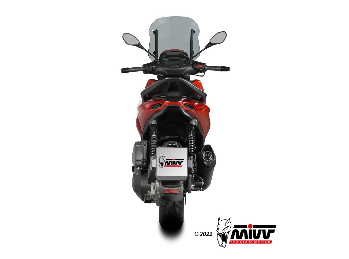 Mivv Scarico per PIAGGIO BEVERLY 400 2021 > 2022 MOVER BLACK ORIGINAL