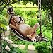 Garden Resin Decoration Outdoor Hanging Hammock Swing Sleepy Dog Statues Tree Ornaments Figurines for Indoor Outside Stump Lawn Patio Backyard Art
