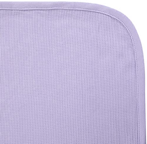 Image of TL Care 100% Cotton Thermal Waffle Swaddle Blanket (30 inch x 40 inch), Soft, Breathable & Stretchy, Lavender, for Boys and Girls, Perfect for Swaddling, Travel and Gifting