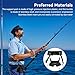 HERCHR Fishing Belt Rod Holder, Adjustable Fishing Fighting Waist Belt with EVA Foam Padded Straps & Safety Buckle, Boat Fish Harness Belts Rod Holder(Black)