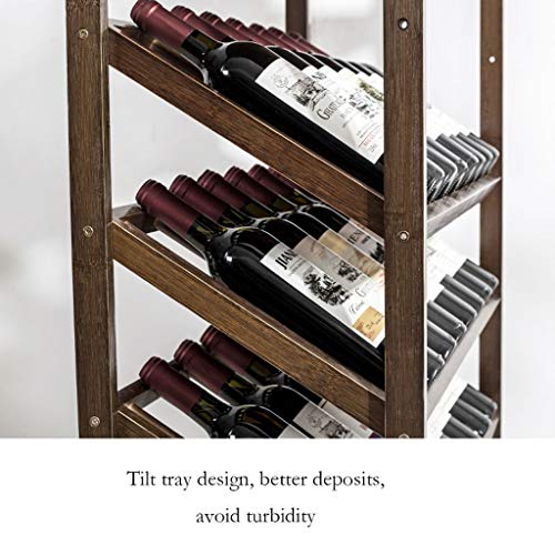 Soporte para botellas de vino multi-capa con gabinete de pared miniatura 5