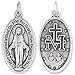 Caritas et Fides Bulk Pack of 3 - Miraculous Medal Pendant for Necklace -1 1/8