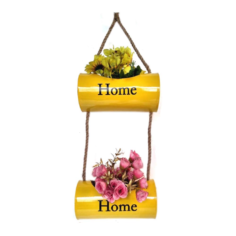 Wonderland Double Metal Wall Hanging Home Pot in Yellow, 1 Piece (B08NDHKWLS) Amazon Price History, Amazon Price Tracker