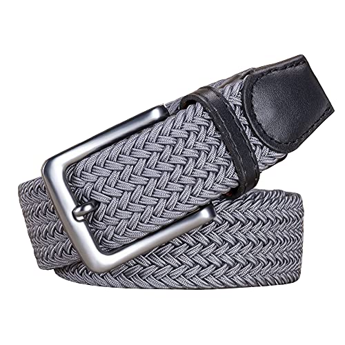 Image of AGEA Elastic Stretch Woven Braided Waist Belt for Men and Women