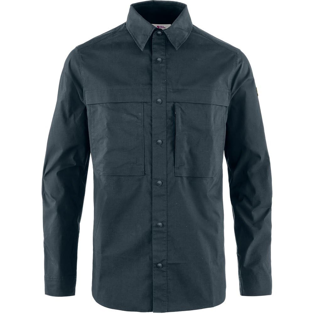 Fjällräven Men's Dark Navy Fjäll Räven Abisko Trail Shirt, L