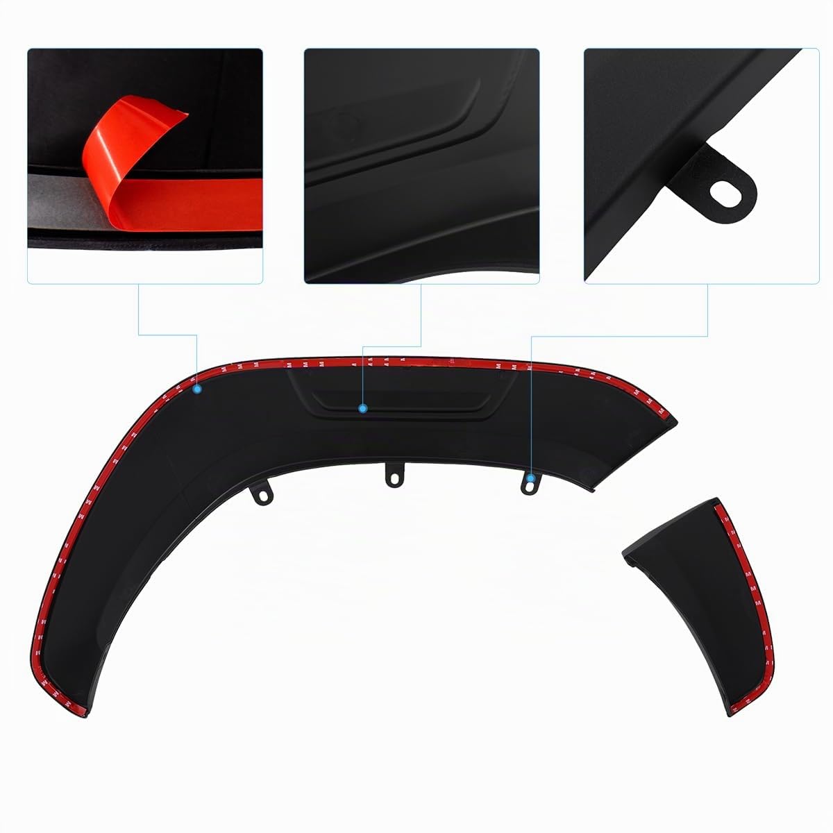 Extensor de Guardabarros 6 Pulgadas para Toyota Hilux 2015-2025, AN110, AN120, AN130, Invincible, Revo, Rocco, GR Sport 12 mm