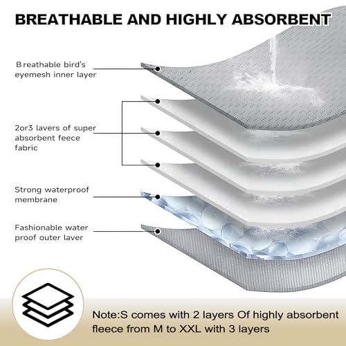 Image of Male Dog Diapers, High Absorbing Dog Belly Bands for Male Dogs, Washable Reusable Dog Males Wraps(5 Pack)