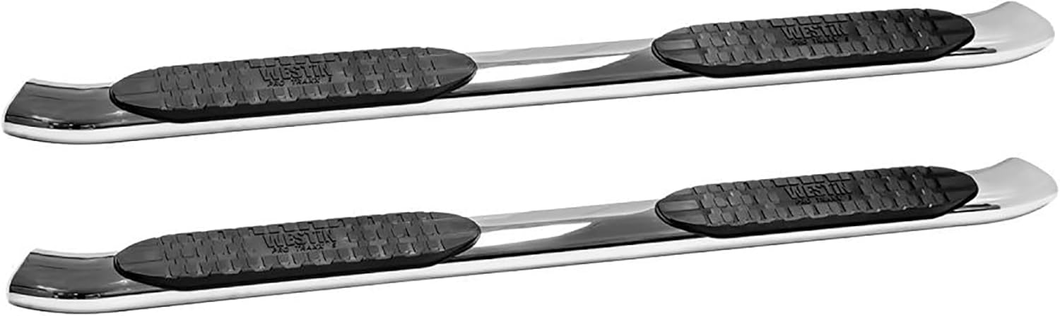 Westin 21-53520 PRO TRAXX 5 Oval Nerf Bars fits 2009-2014 F150 SuperCrew Polished Pair