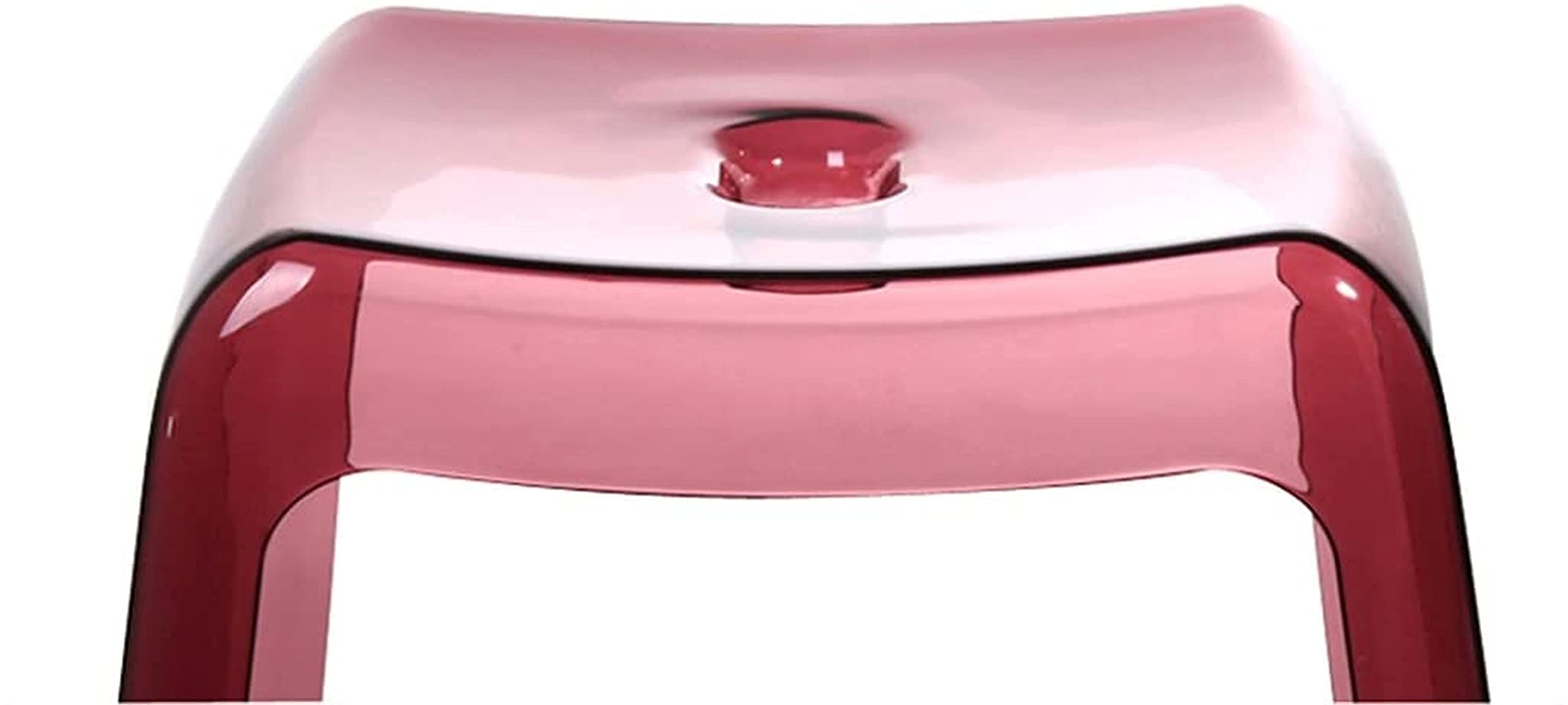 Banco De Ducha Acolchado con Asiento De Transferencia, Taburete De Ducha, Taburete para Lavar Los Pies, Taburetes De Baño Transparentes De Moda, Silla De Baño, Banco De (Transparente