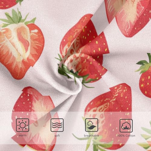 Wusikd Strawberries Boys' Underwear Cotton Pink Boys Briefs Soft Toddler Underwear 2T3