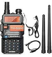 Baofeng x Radioddity UV-5RX3 Tri-banda Radio VHF, 1.25M, UHF Amateur Handheld Jamón Radio bidireccional Wa...