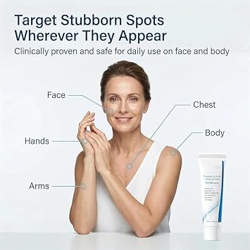 Lavouria Age Spot Cream,Dark Spot Corrector for Face,Hands & Body,with Tranexamic Acid & Niacinamide,Helps Fade Age Spots,Sun Spots & Uneven Skin Tone,Fast-Absorbing and Non-Greasy (1 pcs)