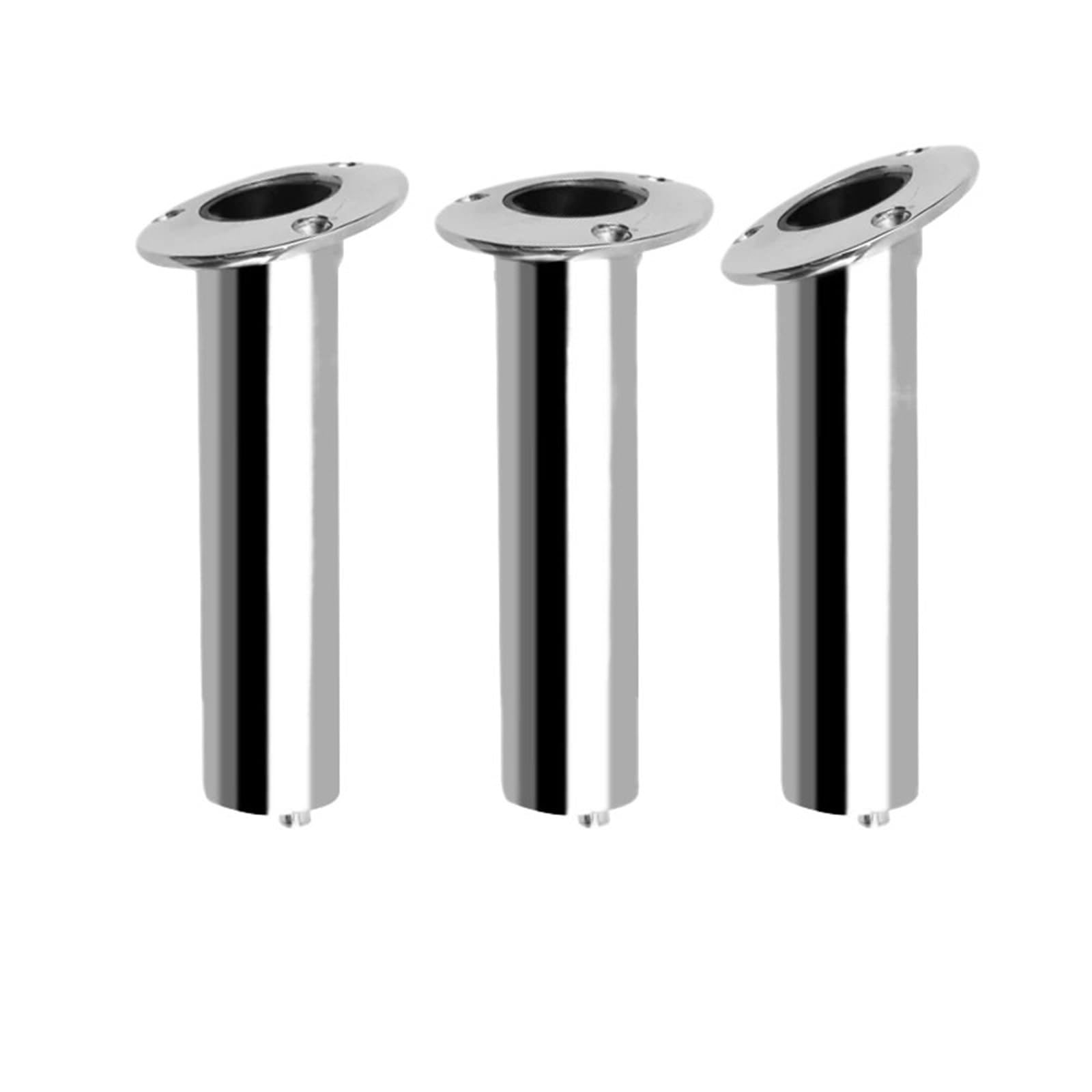1 pieza de accesorios for barcos, soporte for caña de pescar de montaje empotrado pesado de acero inoxidable de 15/30/90 grados con salida de drenaje, pulido a espejo(90 degree)