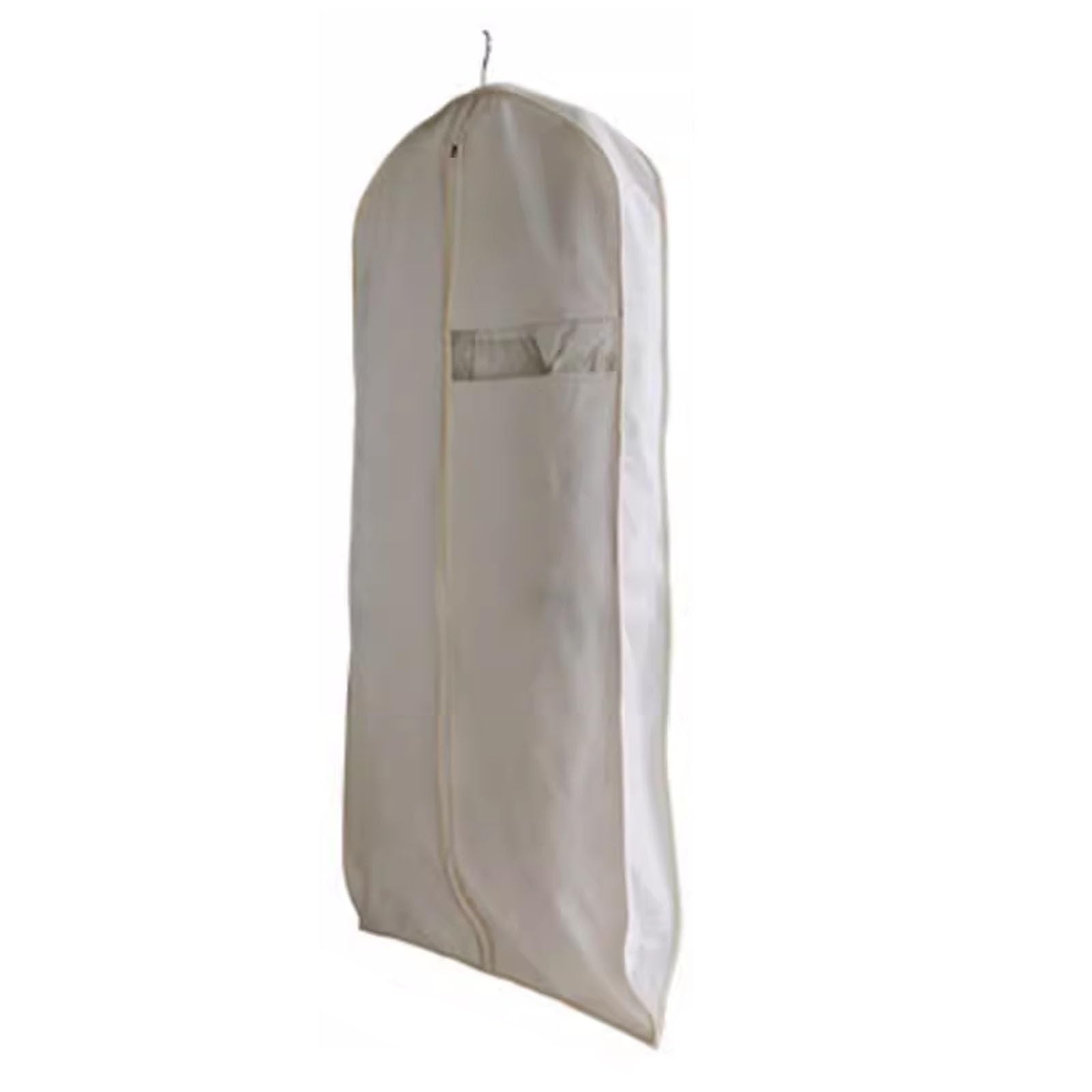 Bolsa de ropa con cremallera para colgar ropa, cubierta antipolvo para abrigos, chaquetas, suéteres, camisas, material duradero de algodón y lino