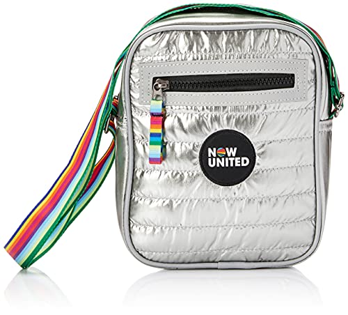 Bolsa Transversal, Pequena, Now United, Prata
