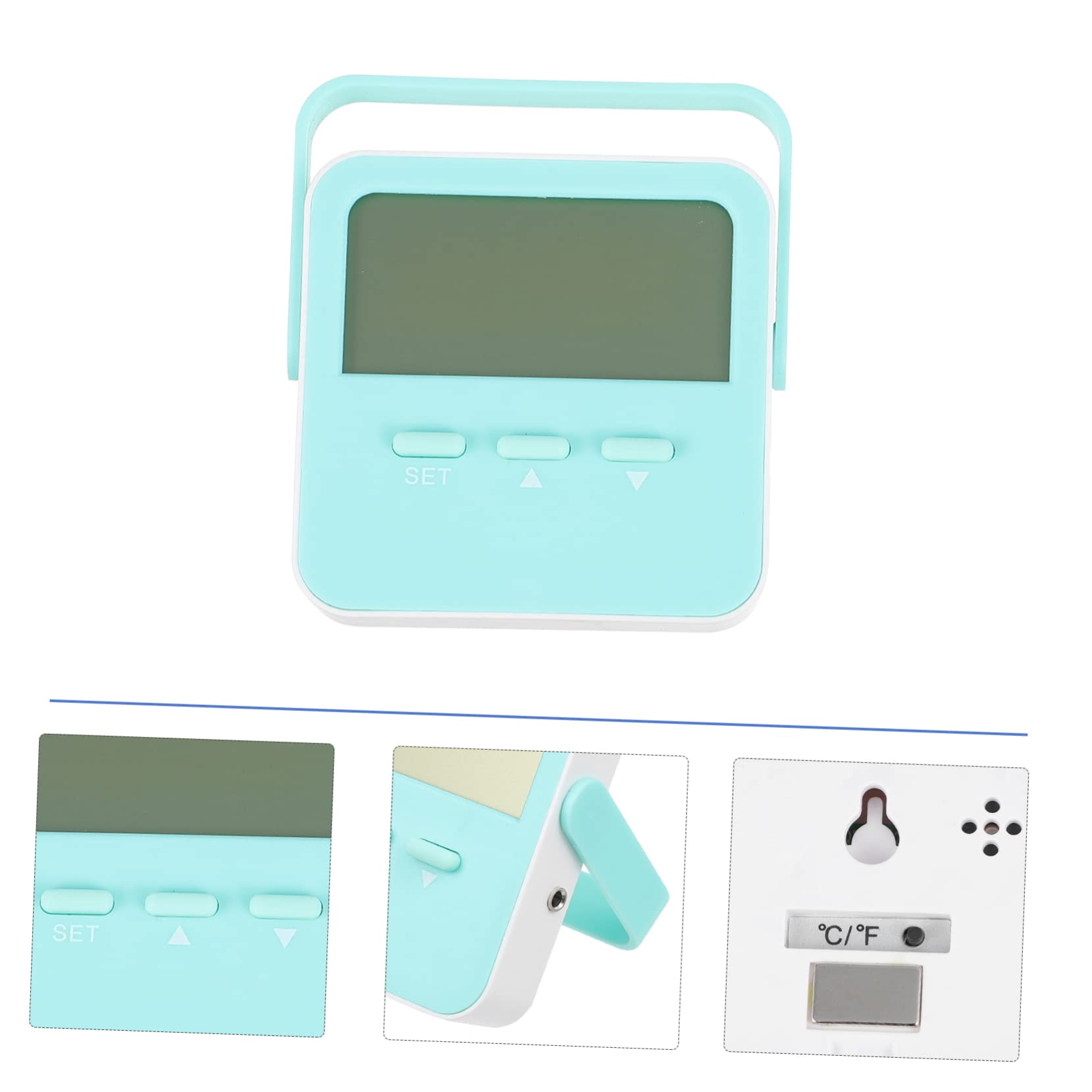 HANABASS 3pièces Thermomètre à Avec Support Pour Mesure De Température Intérieure Et Extérieure Alarme Matériau Précision Améliorée Aux Orifices Air