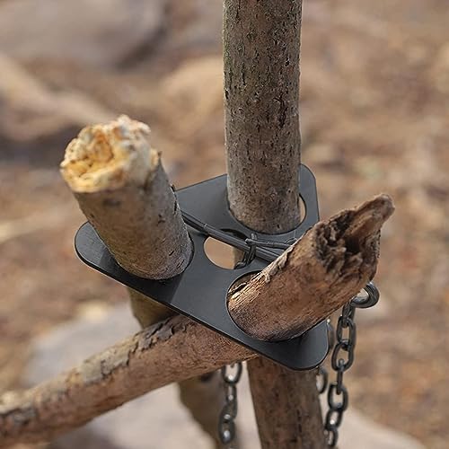 Camping Tripod for Cooking, Portable Campfire Tripod Stainless Steel Outdoor Triangle Frame Bonfire Rack for Hanging Pot Easy Storage - Image 6