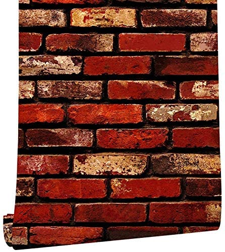 A WALLS DREAM Bricks Pattern Self Adhesive Wall Paper 200 X 45 CM- 9 SQFT Approx (Red) (B0B56FVYZT) Amazon Price History, Amazon Price Tracker