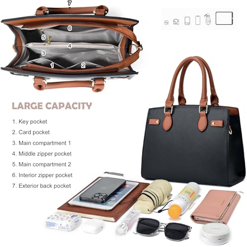 Image of Purses and Handbags for Women Satchel Fashion Ladies Top Handle Shoulder Tote Bags