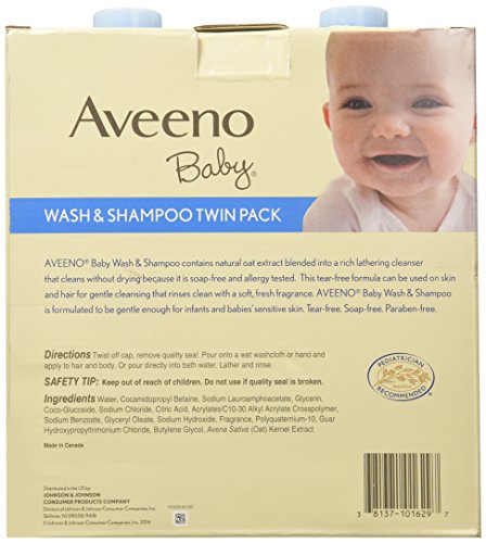 Aveeno Baby Wash And Shampoo, 18 Ounces - Pack Of 2 #TOP1