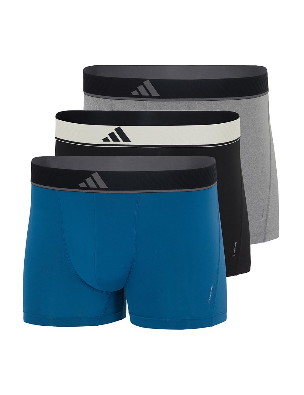 adidas Trunk (3PK) - Active Micro Flex Eco - Comfortable Underwear, Assorted 3, XL